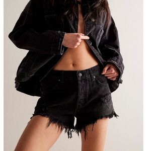 We The Free Now or Never Denim Shorts- Black